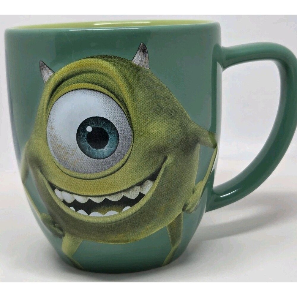 Disney Parks TOP SCARER 3D Raised Graphic Mug MONSTERS INC. Pixar Mike Wazowski
